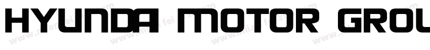 HYUNDAI MOTOR GROUP字体转换